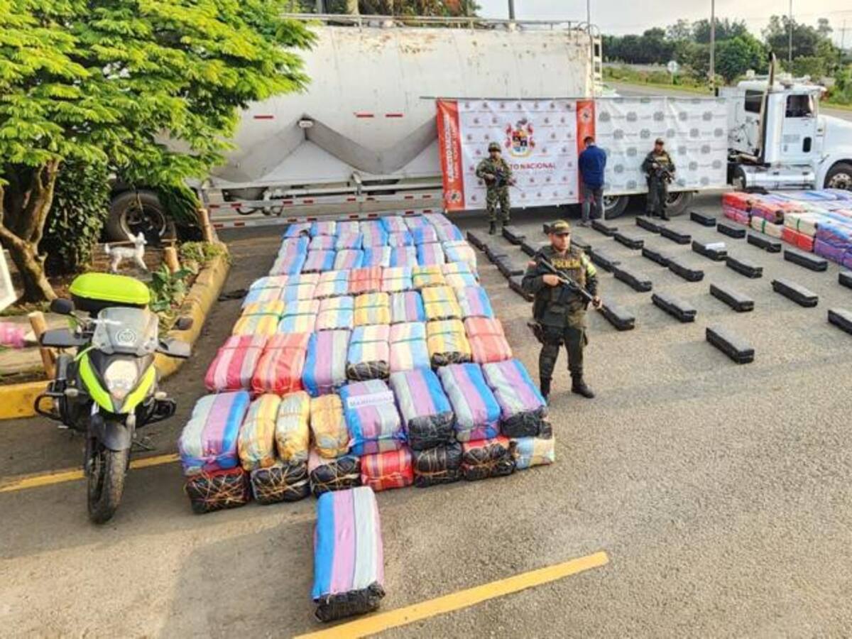 Policía Nacional Incautó seis toneladas de marihuana en el Cauca