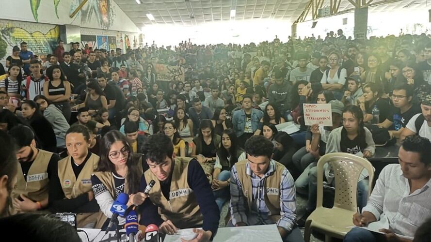 Asamblea estudiantil en la UTP. Foto: Cortesía