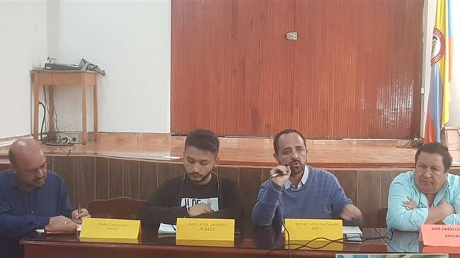 Fecode y Educal en Caldas indican que desde ya anuncian cese de actividades académicas para el comienzo del 2019. Foto: Adrián Rodríguez