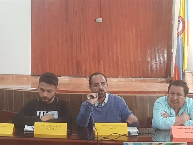 Fecode y Educal en Caldas indican que desde ya anuncian cese de actividades académicas para el comienzo del 2019. Foto: Adrián Rodríguez