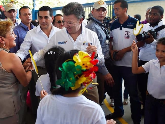 Presidente Juan Manuel Santos . Foto: Presidencia de la República.