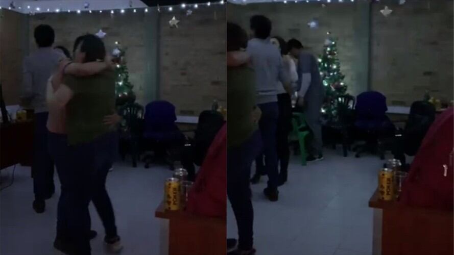 Fiesta en el hospital Santa Clara de Bogotá. Foto: Captura de pantalla