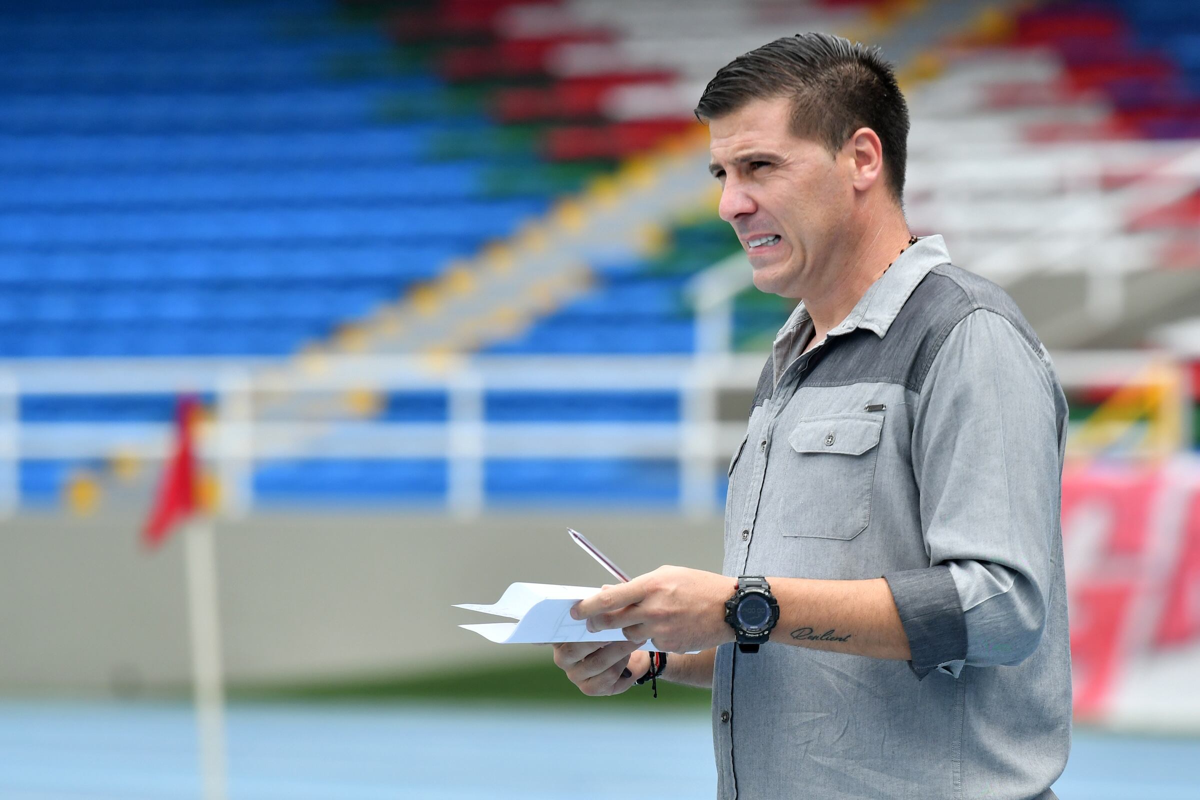 Entrenador Juan Cruz Real en su etapa como técnico del América de Cali