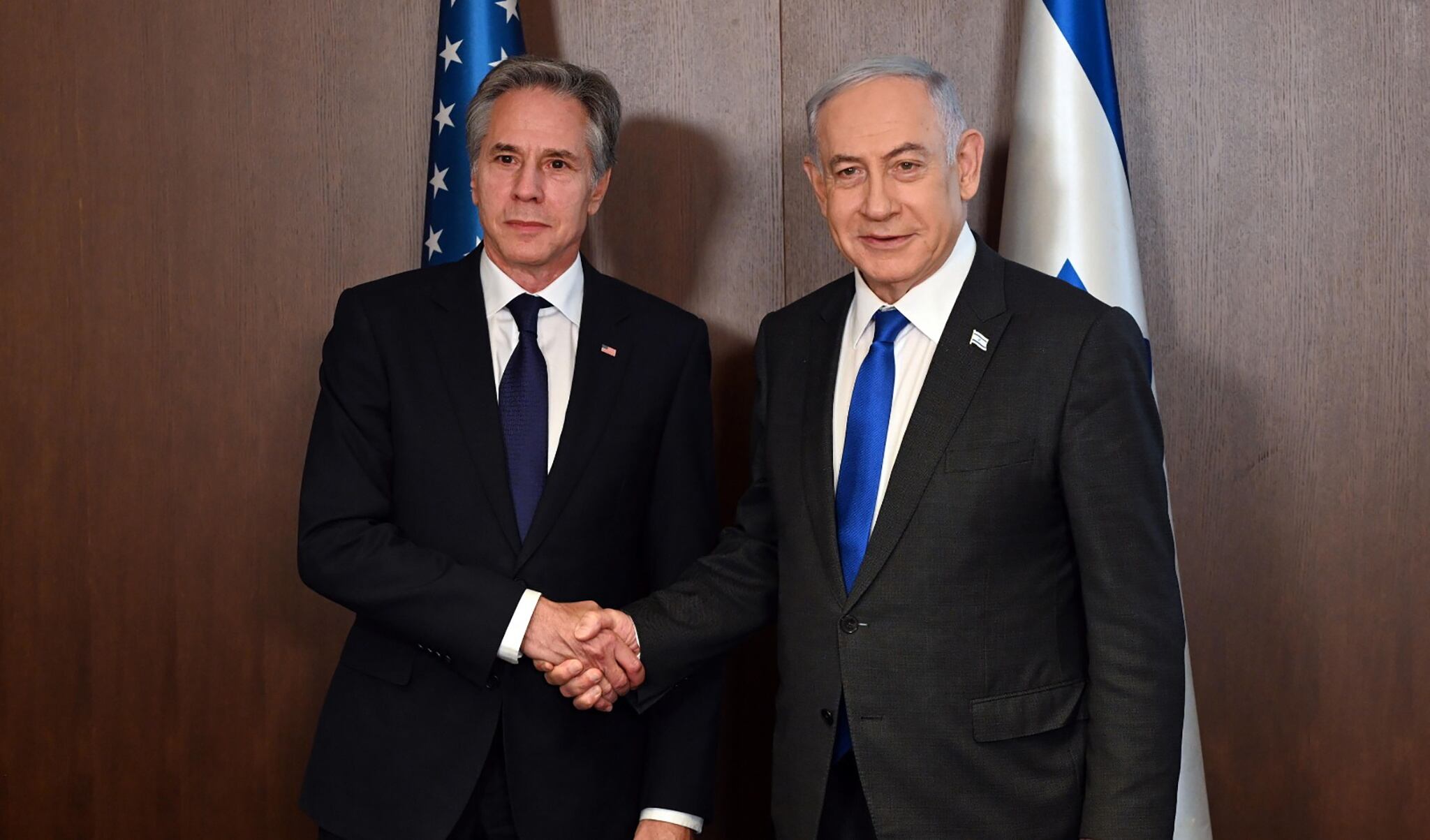 Benjamin Netanyahu y Antony Blinken | Foto: EFE