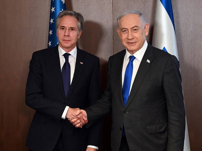 Benjamin Netanyahu y Antony Blinken | Foto: EFE