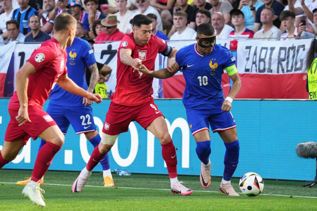 Francia vs. Polonia, Eurocopa 2024. Foto: Etsuo Hara/Getty Images