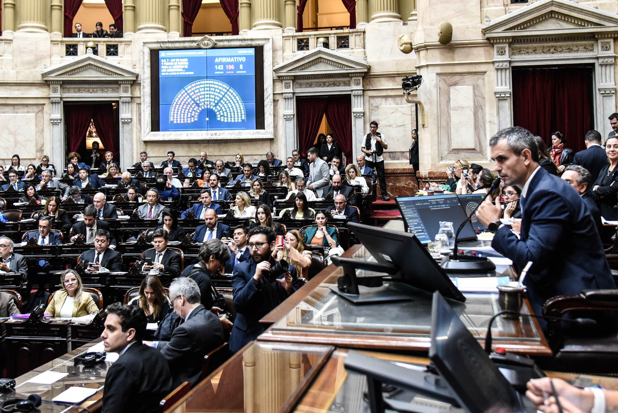 Congreso de Argentina, en Buenos Aires. Foto: EFE/Departamento de Fotografía de la Cámara de Diputados de Argentina/