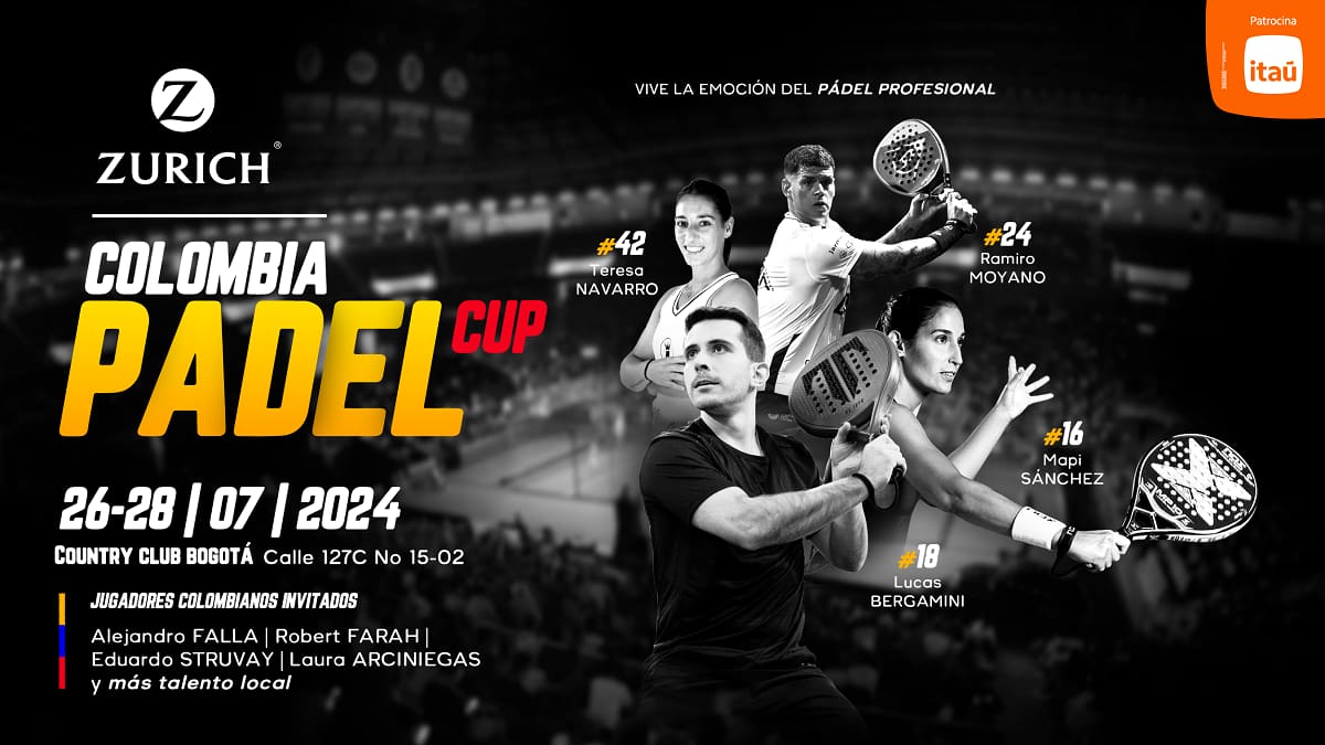 Inicia una nueva era para el deporte en Colombia con la ‘Zurich Colombia Padel Cup’