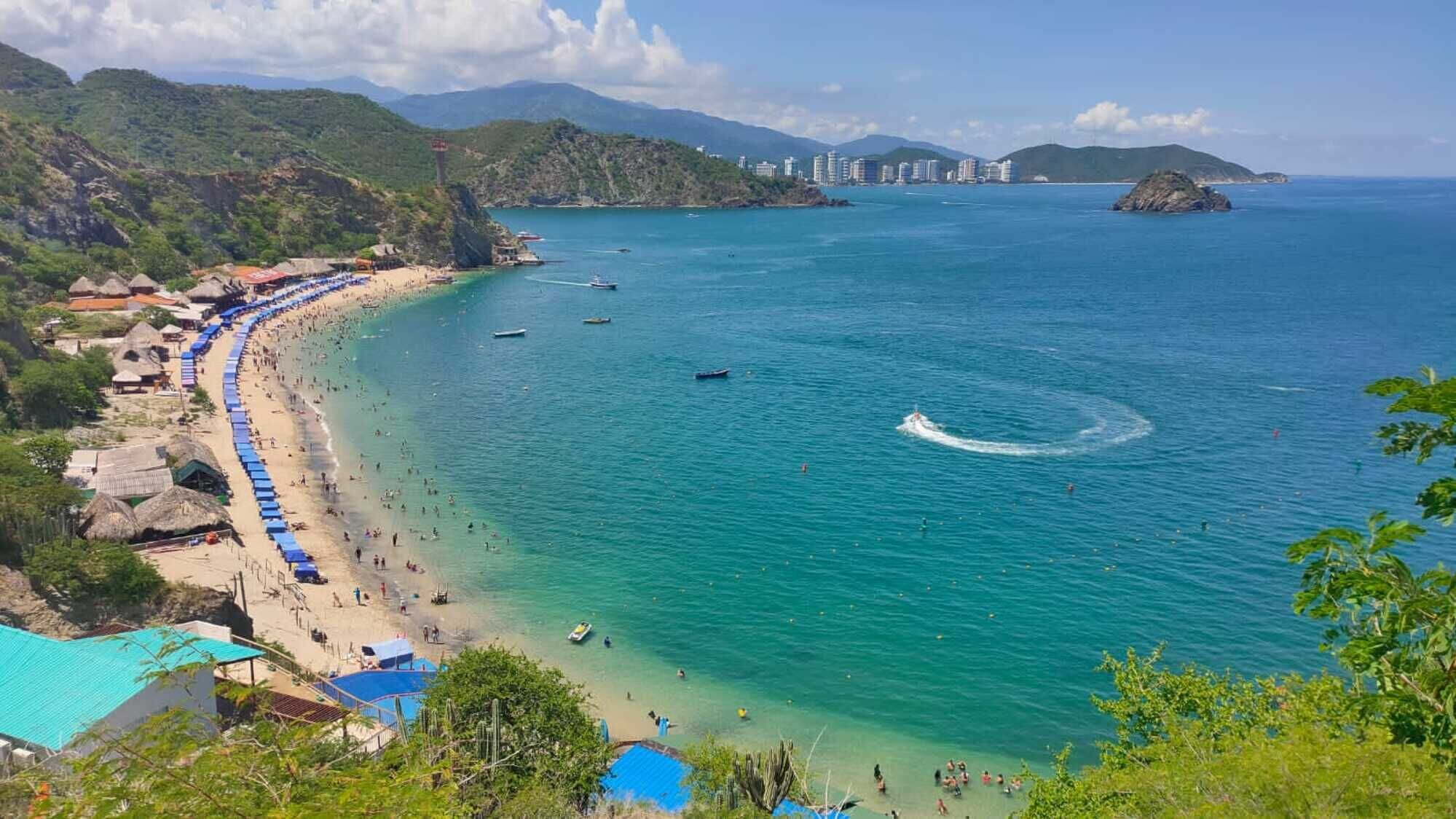 Playa de Taganga. Foto: Cortesía Alcaldía de Santa Marta