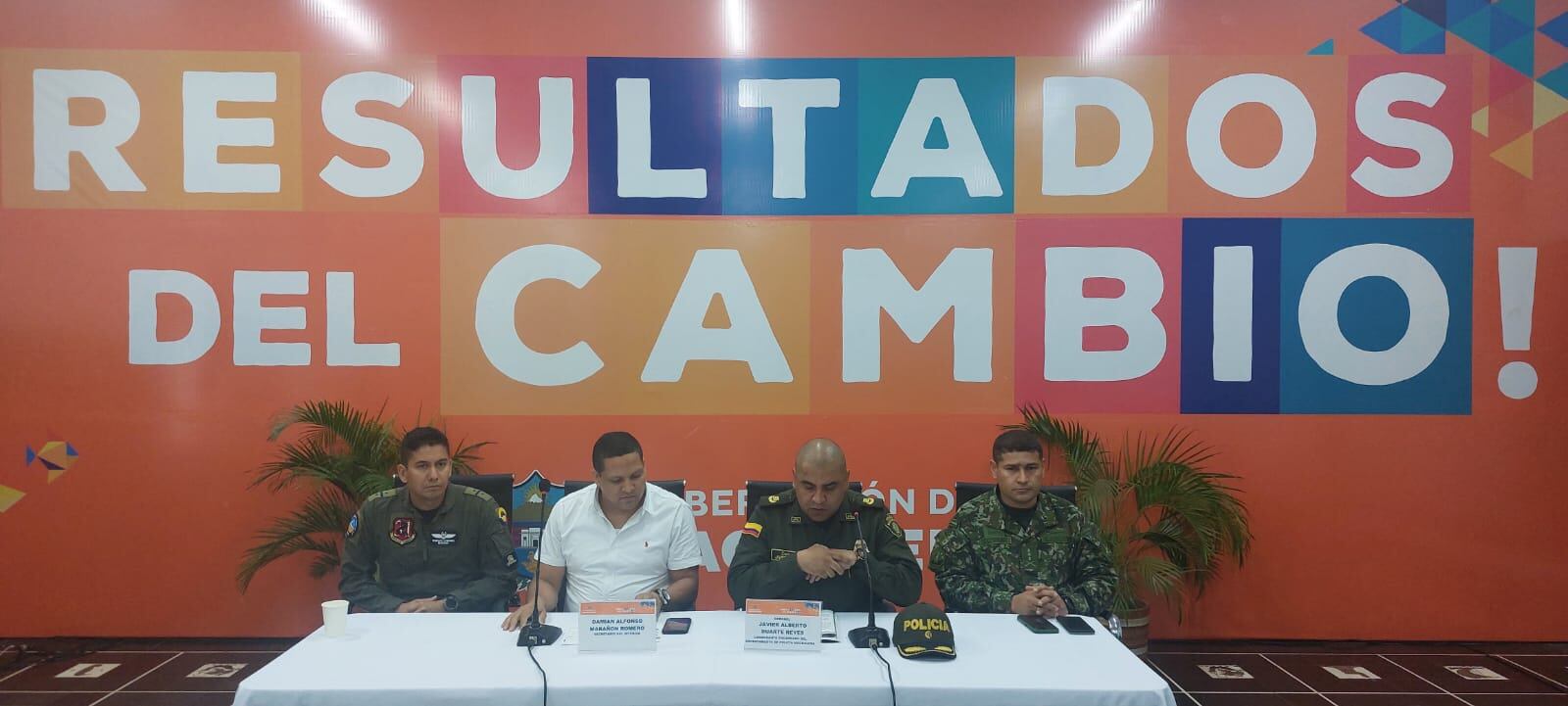 Rueda de prensa, anuncio resultados operación Proteo/ Gissell Campo