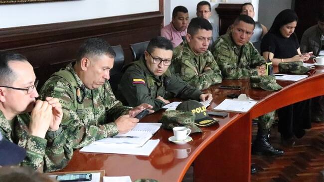 Consejo de Seguridad en Popayán. Foto: Alcaldía de Popayán