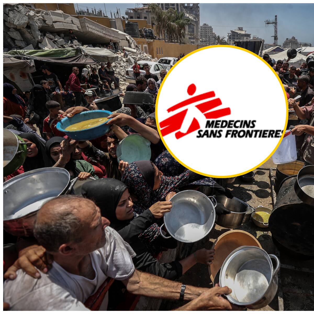 25 % de los niños y embarazadas de Gaza están destruídos por la “política del hambre” israelí: MSF
