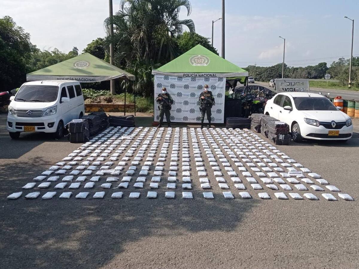 Dos toneladas de marihuana fuera de circulación en el Cauca