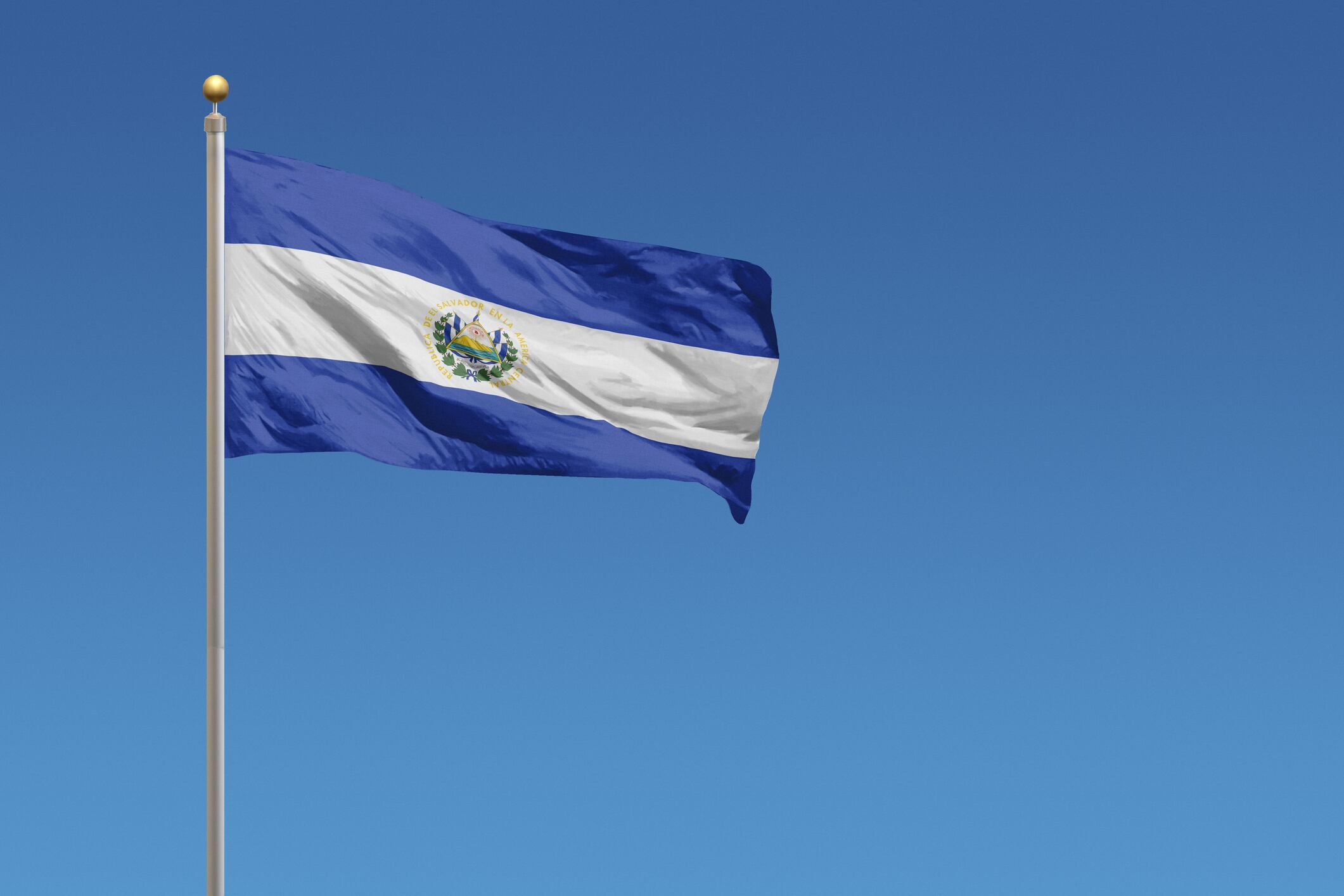 Bandera de El Salvador imagen de referencia. Foto: Getty Images.