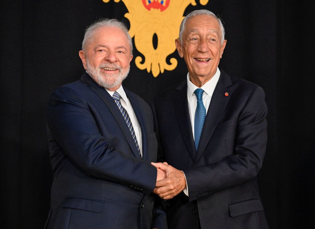 Lula da Silva y Marcelo Rebelo de Sousa. Foto: Getty Images.
