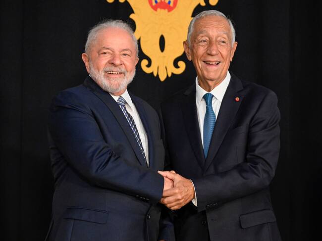Lula da Silva y Marcelo Rebelo de Sousa. Foto: Getty Images.