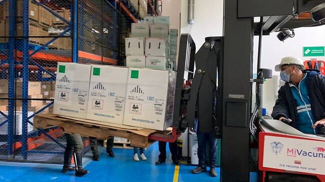 Colombia recibió 339.300 dosis Pfizer . Foto: Colprensa