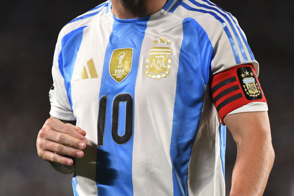 Camiseta de Argentina de leo Messi. I Foto: Federico Peretti/NurPhoto via Getty Images.