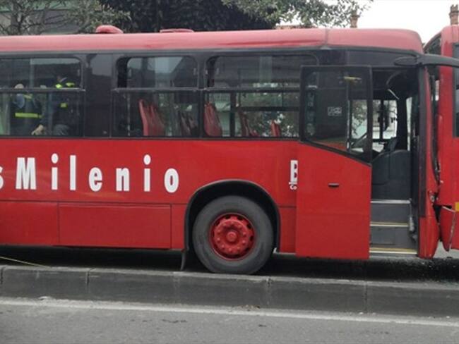 Siete personas heridas en accidente de dos Transmilenios. Foto: Andrés González