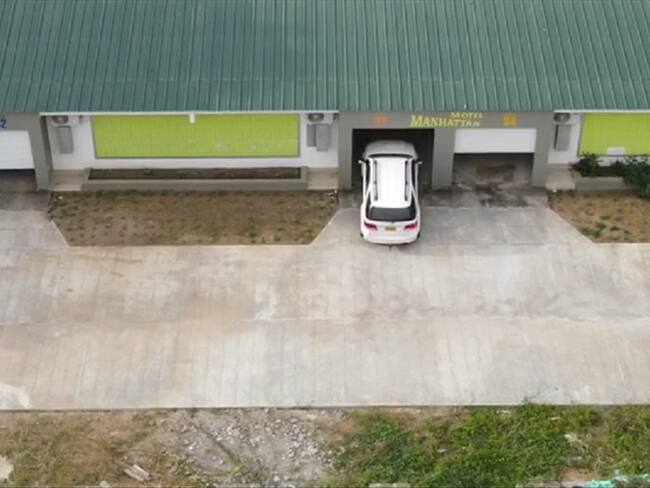 Con drones identifican presunta violación del aislamiento en un motel de Cereté. Foto: Cortesía