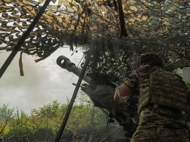 Artillería ucraniana. (Photo by Sasha Maslov/For The Washington Post via Getty Images)