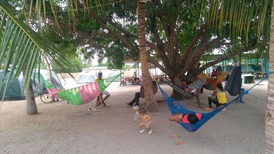 Venezolanos acampando en Brasil. Foto: Agencia Anadolu