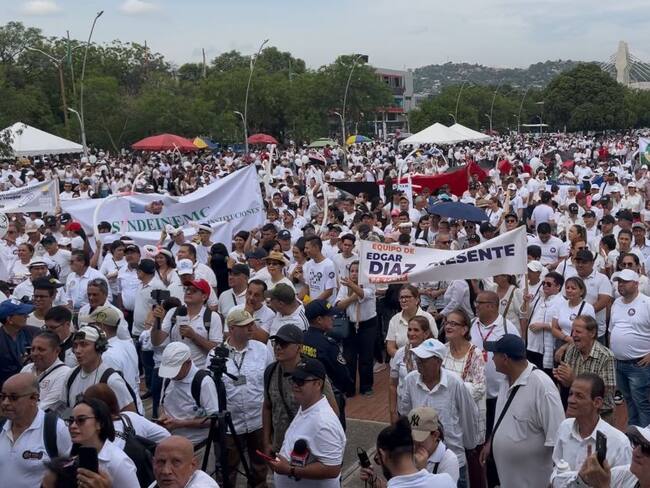 Marcha por la paz en Cúcuta. / Foto: W Radio Cúcuta.