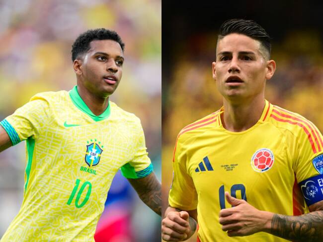 Rodrygo y James. Fotos: Getty Images