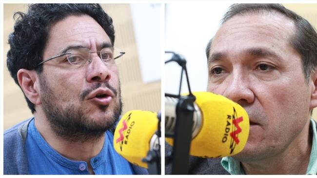 Antonio Sanguino e Iván Cepeda denunciaron en La W seguimientos y chuzadas por parte de la Dirección Nacional de Inteligencia.. Foto: W Radio