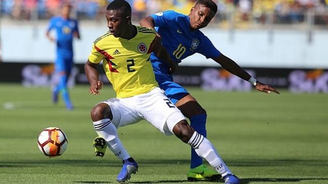 Colombia empató sin goles con Brasil en el hexagonal final del Sudamericano Sub20. Foto: Getty Images