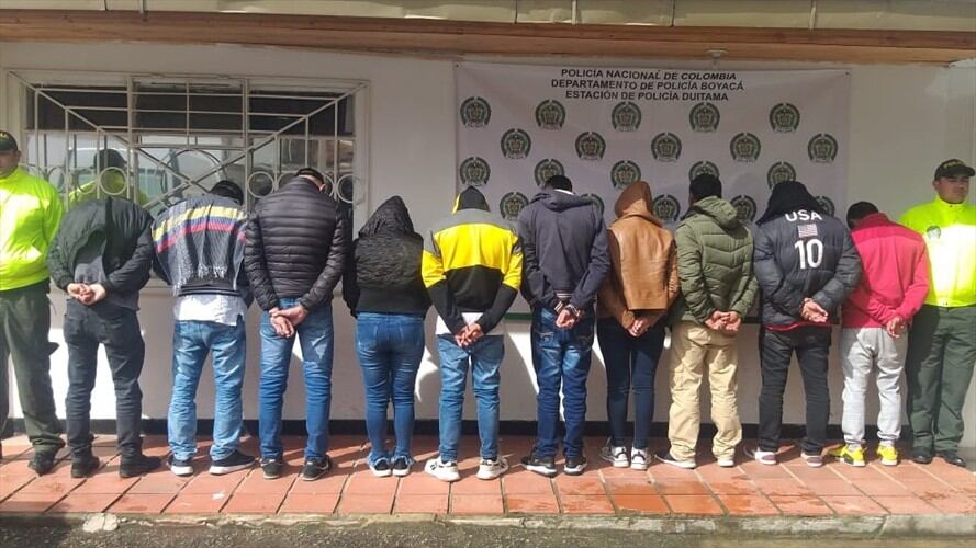Avanzan las audiencias por los delitos hurto agravado y calificado y concierto para delinquir.. Foto: Policía de Boyacá