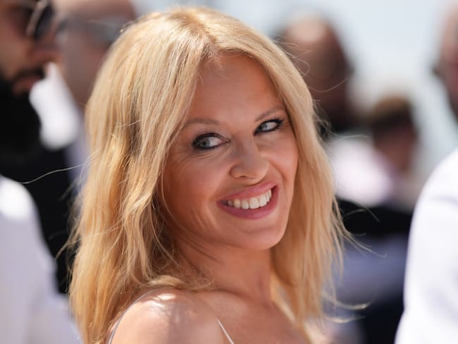 CANNES, FRANCE - MAY 19: Kylie Minogue is seen during the 75th annual Cannes film festival at  on May 19, 2022 in Cannes, France. (Photo by Edward Berthelot/GC Images)