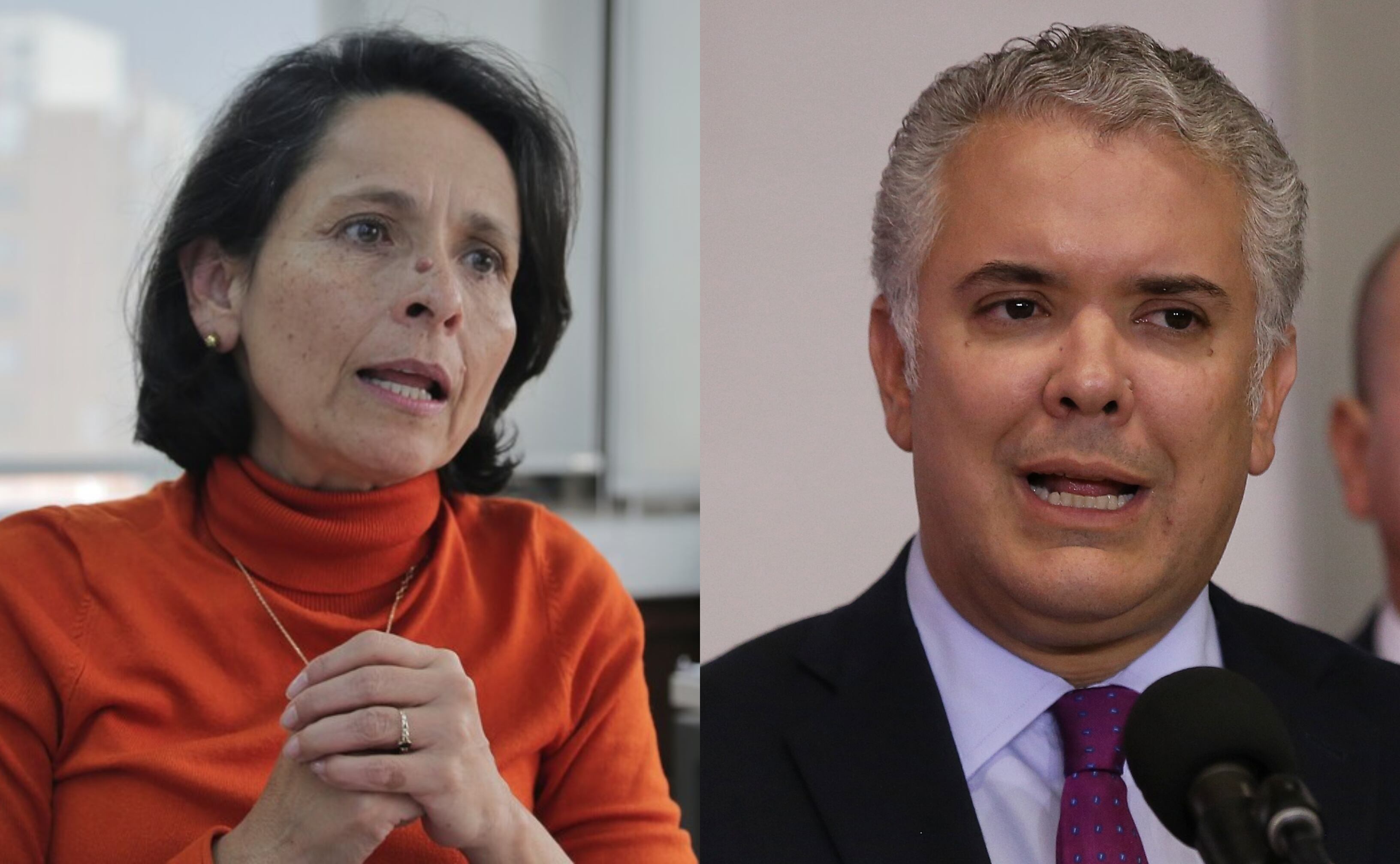 Luz Marina Monzón y el presidente Iván Duque: Fotos: Colprensa