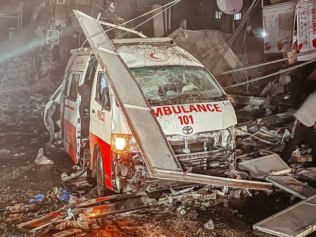 Bombardeos de Israel en Gaza. EFE/X Media Luna palestina