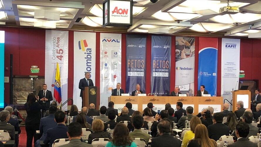 Duque interviene ante asamblea de ANIF. Foto: María Kamila Correa