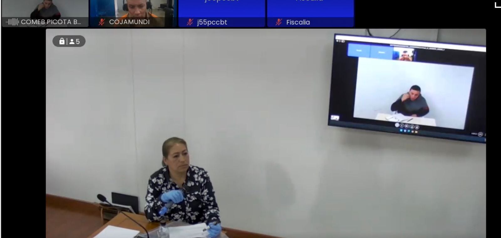 Jhonier Leal en audiencia | Foto: Suministrada