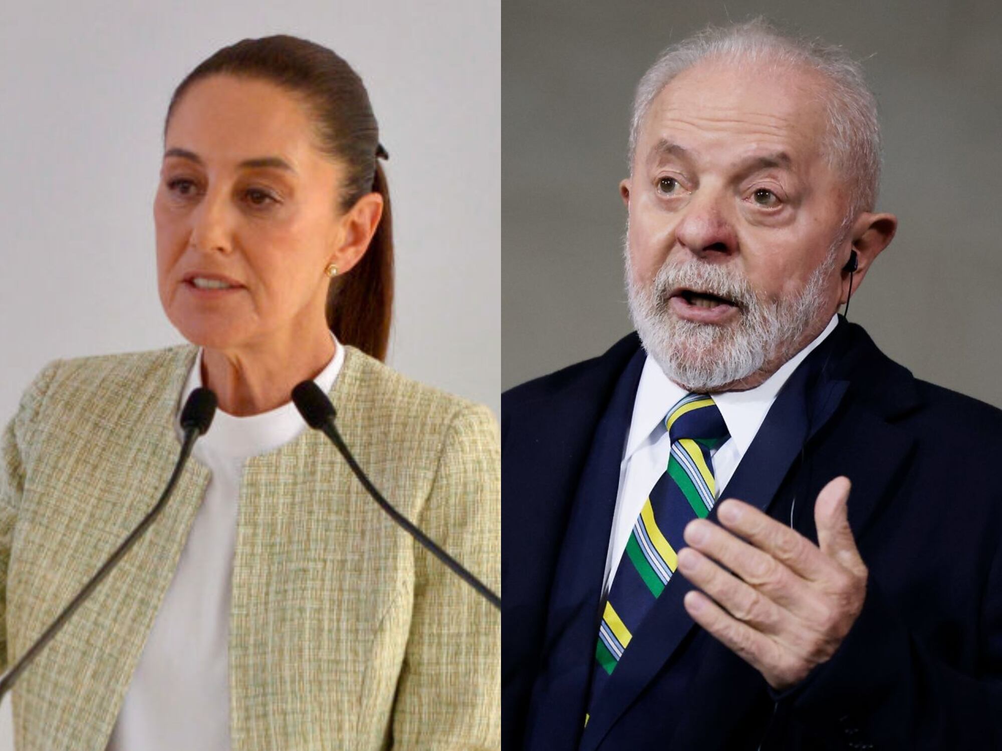 Claudia Sheinbaum y Luiz Inácio Lula da Silva. I Foto: Getty mages.