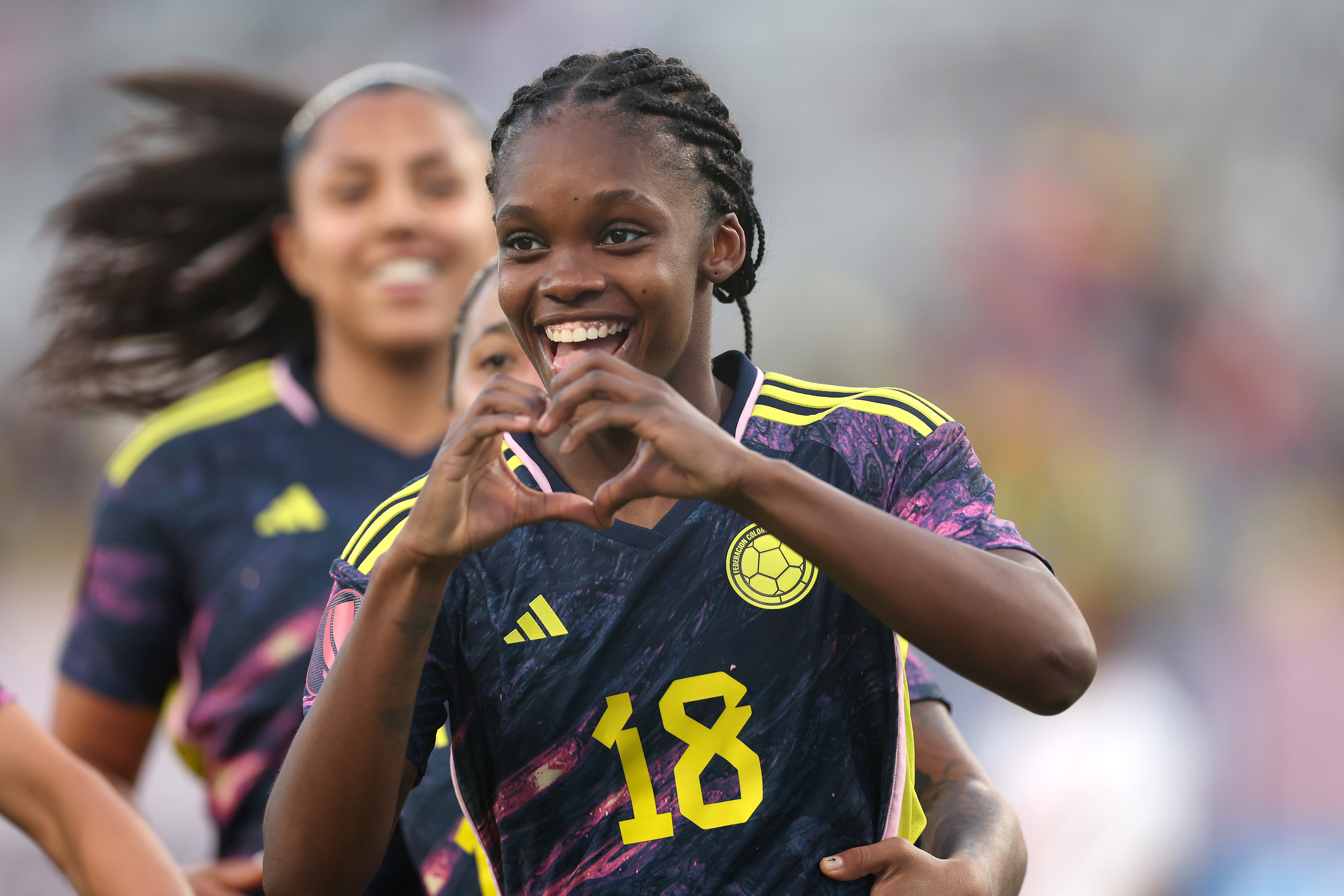 Linda Caicedo.  (Photo by Sean M. Haffey/Getty Images)