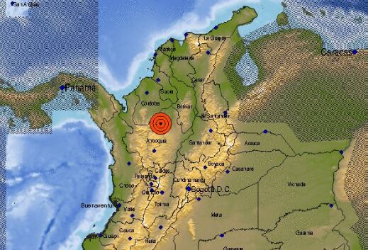 Temblor Colombia. Foto. SGC