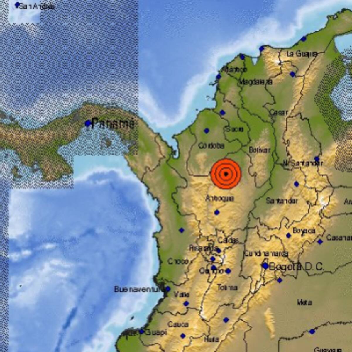 Fuerte temblor se sintió en varias regiones de Colombia