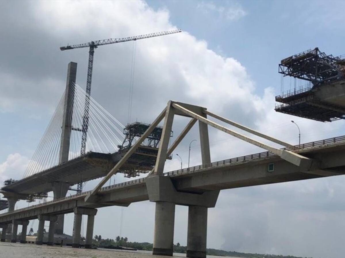 En un 85% avanzan las obras del nuevo Puente Pumarejo