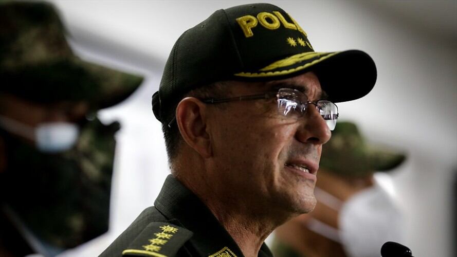 El director de la Policía, general Jorge Luis Vargas, dijo que hay documentos en los que se da instrucción directa para atentar contra las autoridades. Foto: Colprensa / ÁLVARO TAVERA