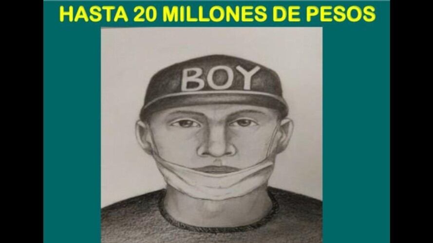 Este es el retrato hablado del asesino de un ciudadano en Transmilenio. Foto: Policía Nacional