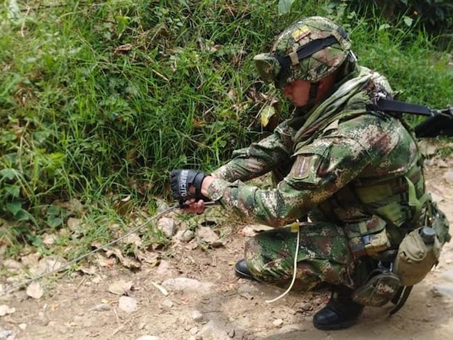 Ejército frustró acciones terroristas en el norte y oriente del Cauca. Foto: Ejército Nacional