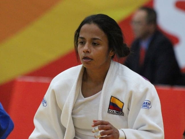 Luz Adiela Álvarez, judoca colombiana. Foto: Twitter Comité Olímpico COL @OlimpicoCol