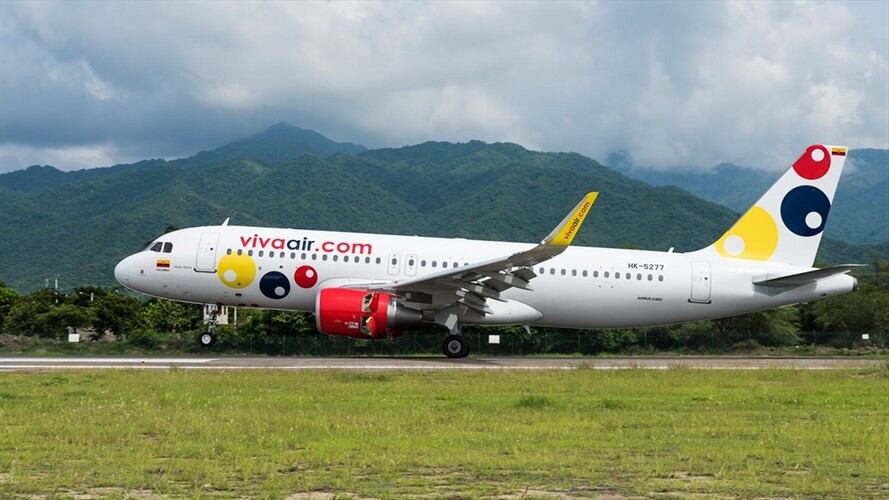 La Superintendencia de Transporte  impuso una multa de $175.560.600 de pesos a la aerolínea Viva Air. Foto: https://www.vivaair.com/