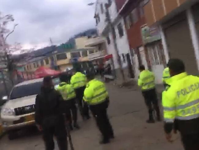 Fueron en total 15 riñas que se registraron esa mañana. Foto: Video suministrado por la comunidad