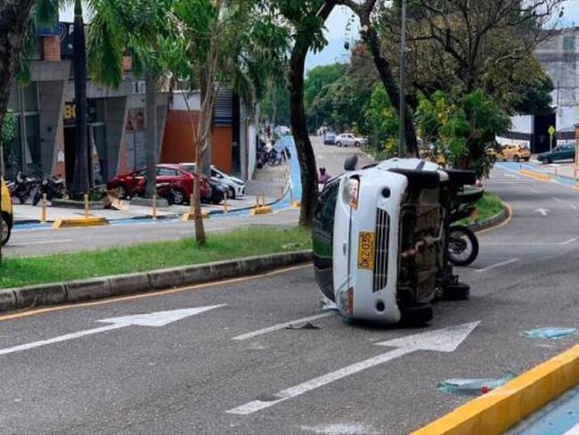 Hijos de concejal de Bucaramanga se accidentaron. Foto: