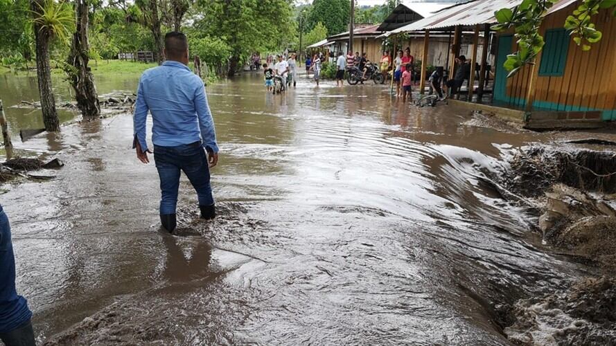 Inundaciones en Puerto Boyacá dejan 25 familias damnificadas . Foto: Cortesía: Alcaldía de Puerto Boyacá