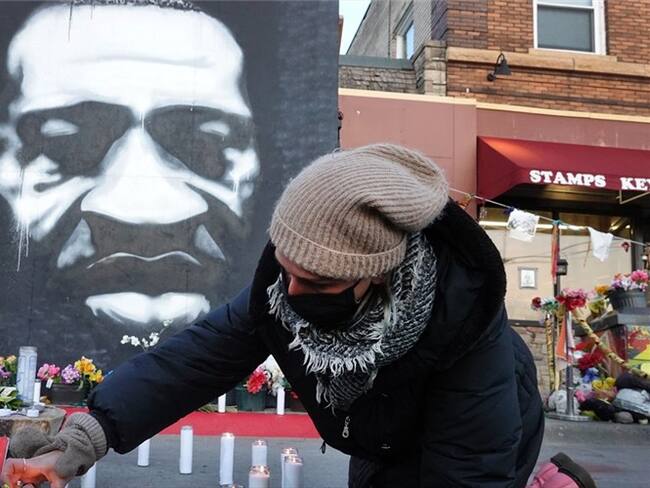 Homenaje a George Floyd, asesinado en medio de un operativo policial en Estados Unidos. Foto: Scott Olson/Getty Images